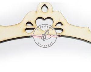 L 054 - Stampellina Cuore cm 22
