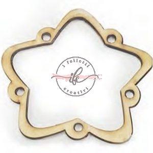 L 066 - Motivi in Legno Stella cm 10 x cm 11