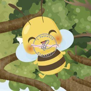 F 006 - Motivi in Feltro Animali del Bosco