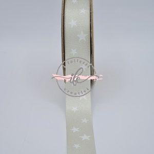 Nastro Cute Collection Cremino cm 2,50 Beige Stelle Bianche