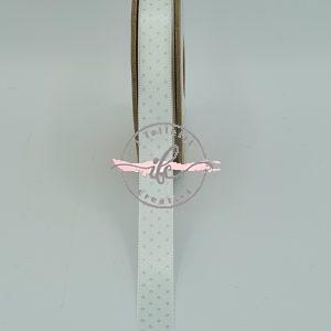 Nastro Cute Collection Puffetto cm 1,50 Bianco Pois Azzurri