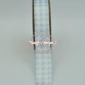 Nastro Cute Collection Puffetto cm 2,50 Pied de Poule Azzurro/Bianco