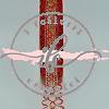 Nastro Lurex h cm 2 col. Rosso/Oro