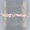 Tubolare Mini Lurex cm 3,5 col. Grigio/Argento
