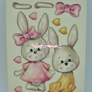 Sweet Wood Coniglietti Bunny e Becky