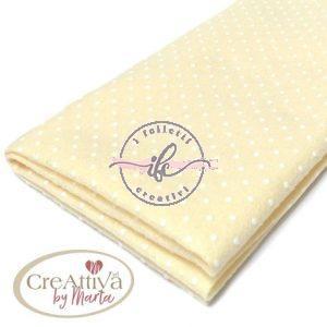 Pannolenci Morbidoso 1 mm Floccato Pois Col. Baby Giallo