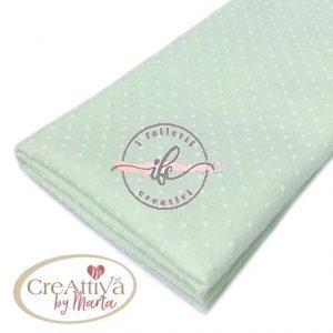 Pannolenci Morbidoso 1 mm Floccato Pois Col. Baby Verde