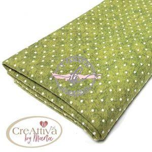 Pannolenci Morbidoso 1 mm Floccato Pois Col. Pistacchio
