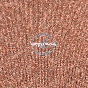 Tessuto Ribby Lurex col. Corallo/Argento