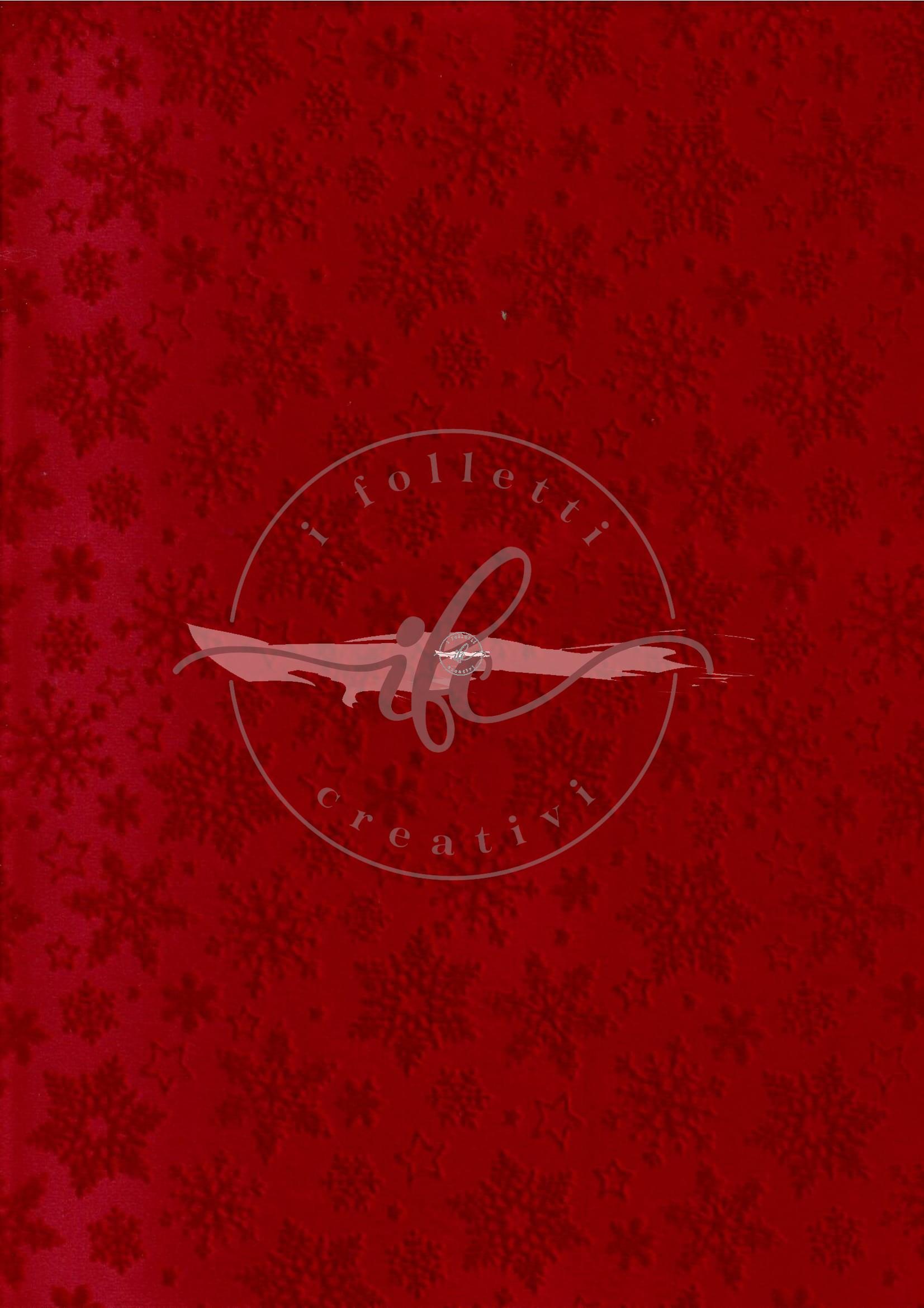 Velluto Devorè Neve Col. Rosso Teatro