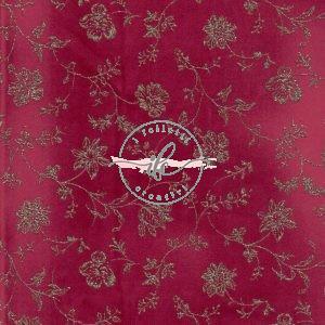 Velluto Glitter Broderie col. Bordeaux
