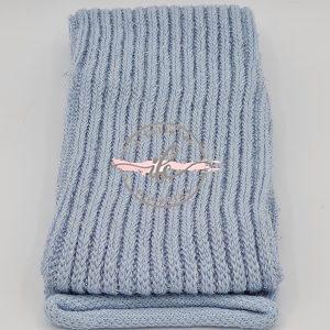 Tubolare Costa Inglese Lurex col. Avio/Argento