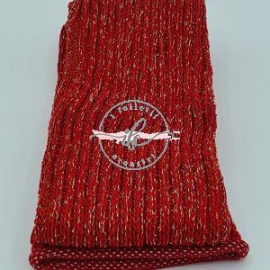 Tubolare Costa Inglese Lurex col. Rosso Porto/Oro