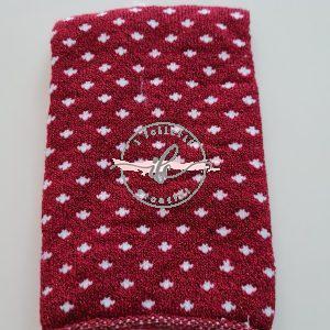 Tubolare Lily Lurex Col. Bordeaux/Bianco