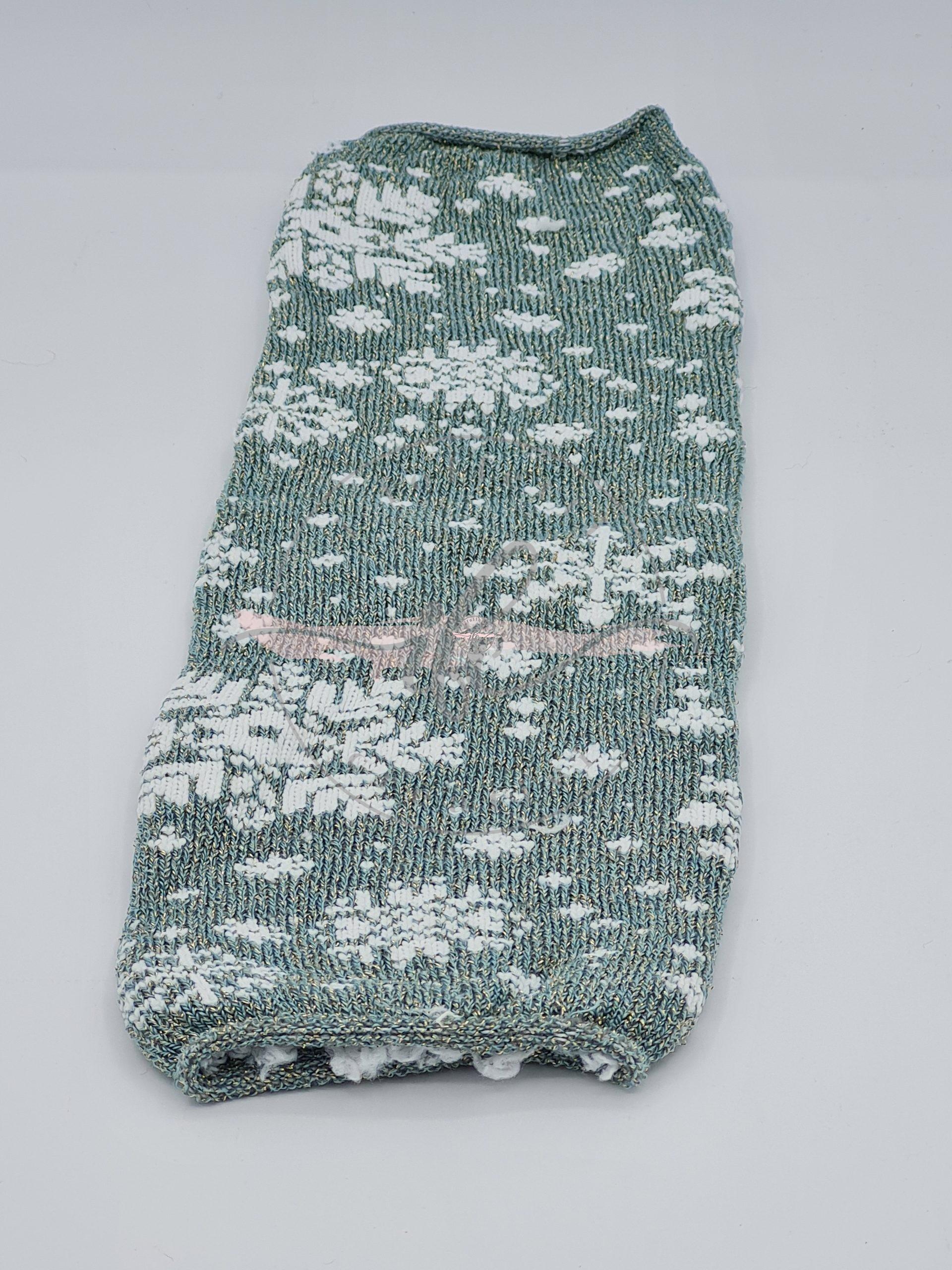 TUBOLARE LUREX FIOCCO COL. ACQUAMARINA BIANCO