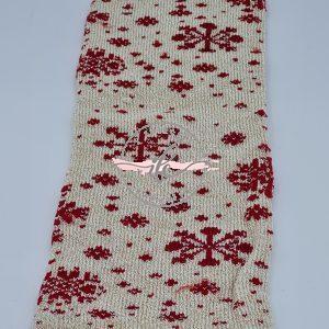 Tubolare Lurex Fiocco col. Latte/Bordeaux
