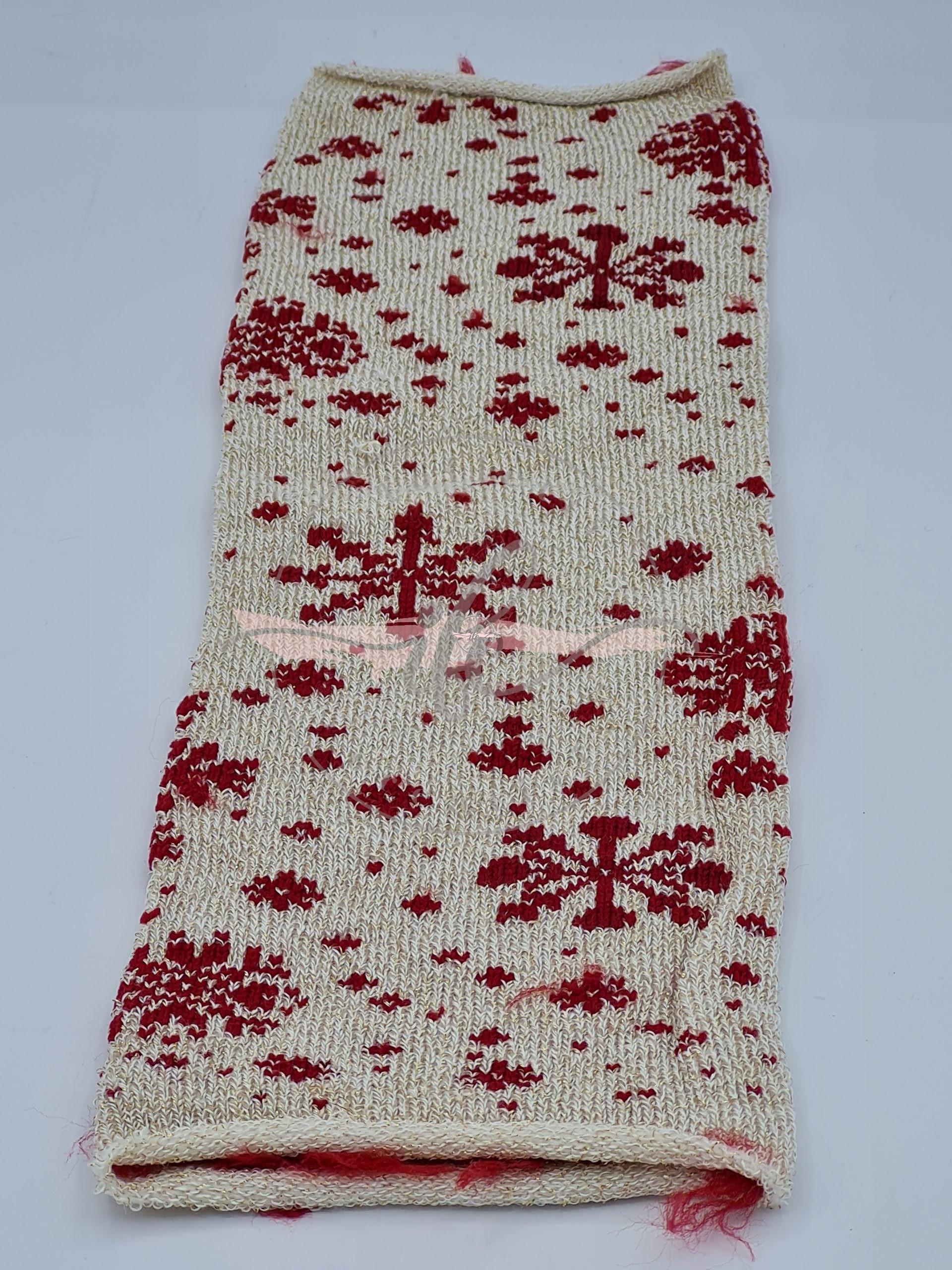 TUBOLARE LUREX FIOCCO COL. LATTE BORDEAUX