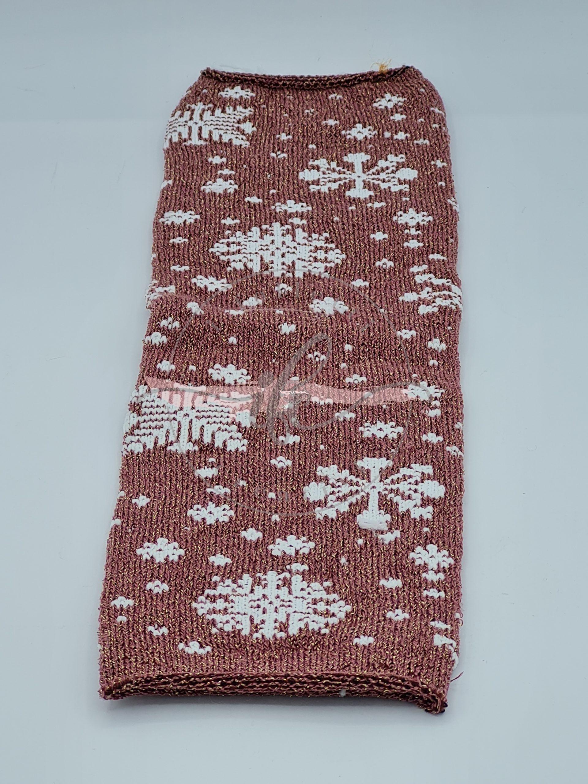 TUBOLARE LUREX FIOCCO COL. ROSA ANTICO BIANCO