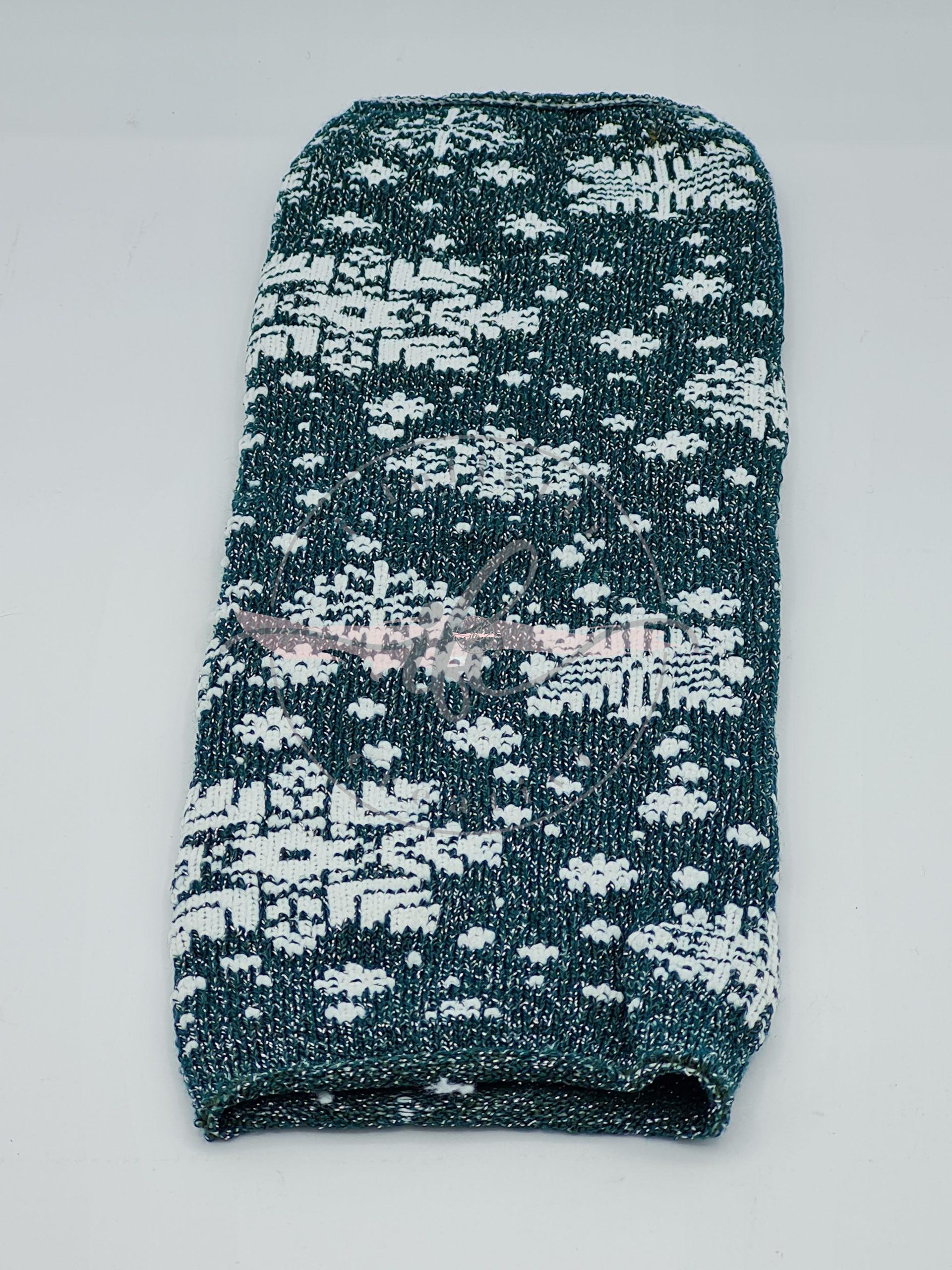 TUBOLARE LUREX FIOCCO COL. TEAL BIANCO