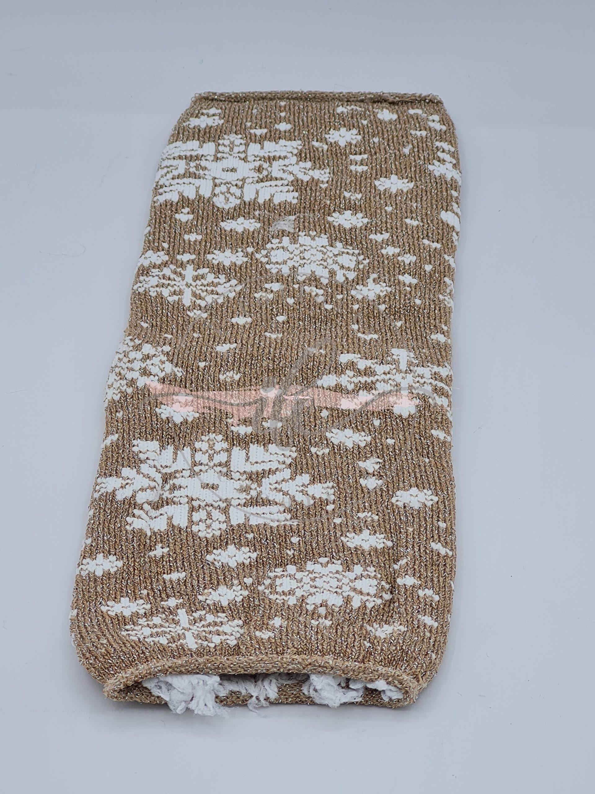 TUBOLARE LUREX FIOCCO COL. TORTORA BIANCO