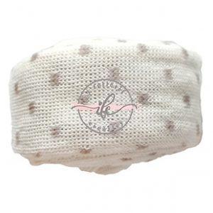 Tubolare Mini Dots Col. Latte/Tortora