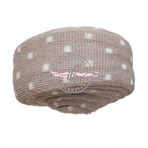 Tubolare Mini Dots Col. Tortora/Latte