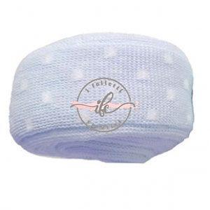 Tubolare Mini Dots Col. Azzurro/Latte