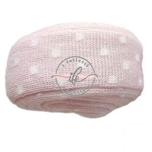 Tubolare Mini Dots Col. Rosa/Latte