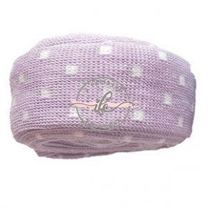 Tubolare Mini Dots Col. Glicine/Latte