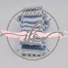 Tubolare Mini Riga Lurex cm 3,5 col. Avio
