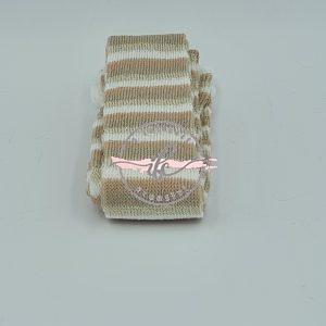Tubolare Mini Riga Lurex cm 3,5 col. Tortora