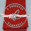 Tubolare Rete Lurex col. Rosso Porto/Oro