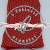 Tubolare Rete Soft Lurex col. Rosso Natale/Oro