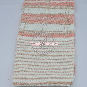 Tubolare Tartan Lurex col. Rosa/Latte/Oro