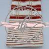 Tubolare Tartan Lurex col. Rosso Porto/Latte/Oro