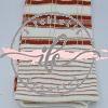 Tubolare Tartan Lurex col. Terracotta/Latte/Oro