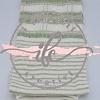Tubolare Tartan Lurex col. Verde Salvia/Latte/Oro