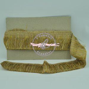 Frangia Juta con Lurex Oro