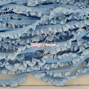 Passamaneria Vichy Quadretti Azzurro/Bianco h cm 1,50