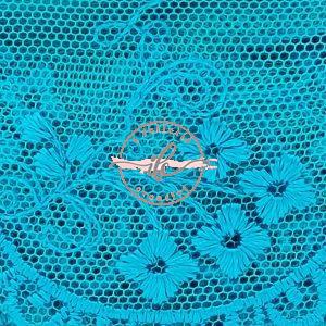 Pizzo Tulle h cm 4.5 col. Azzurro