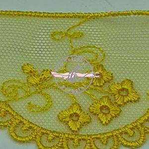 Pizzo Tulle h cm 4.5 col. Giallo