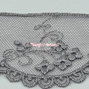 Pizzo Tulle h cm 4.5 col. Grigio