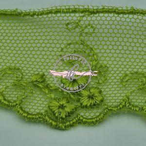 Pizzo Tulle h cm 3 col. Verde