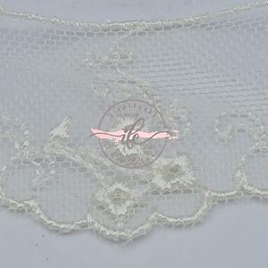 Pizzo Tulle h cm 3 col. Panna