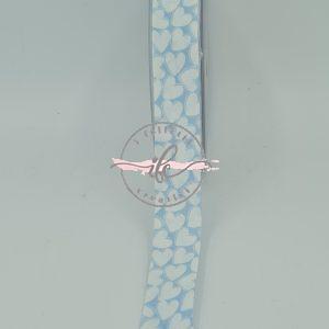 LoSguincio cm 2,50 Azzurro Cuori Bianchi
