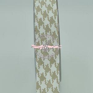 LoSguincio Cute Collection Cremino cm 2,50 Pied de Poule Beige/Bianco